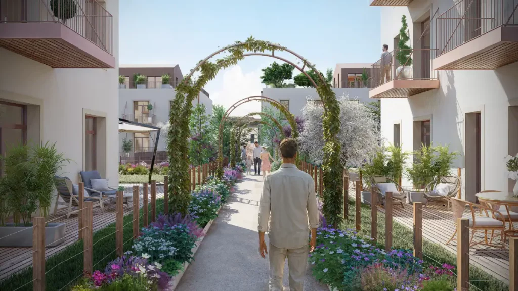 Résidence Le Belvédère à Saintes – réhabilitation de l’ancien hôpital en logements modernes avec vues sur la Charente.