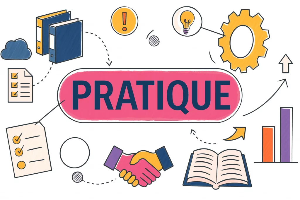 Illustration des cas pratiques de stratégies patrimoniales : transmission, optimisation fiscale, investissement immobilier et diversification financière.